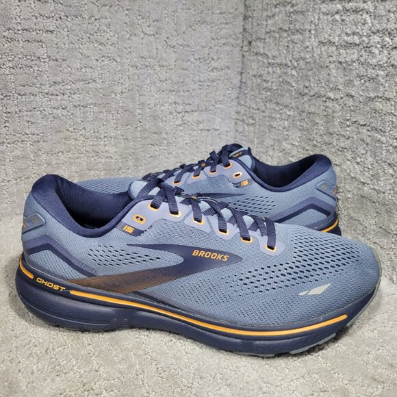 Brooks Other - Brooks Ghost 15 Men's Size US 10.5D Blue Athletic Running Sneakers  1103931D025